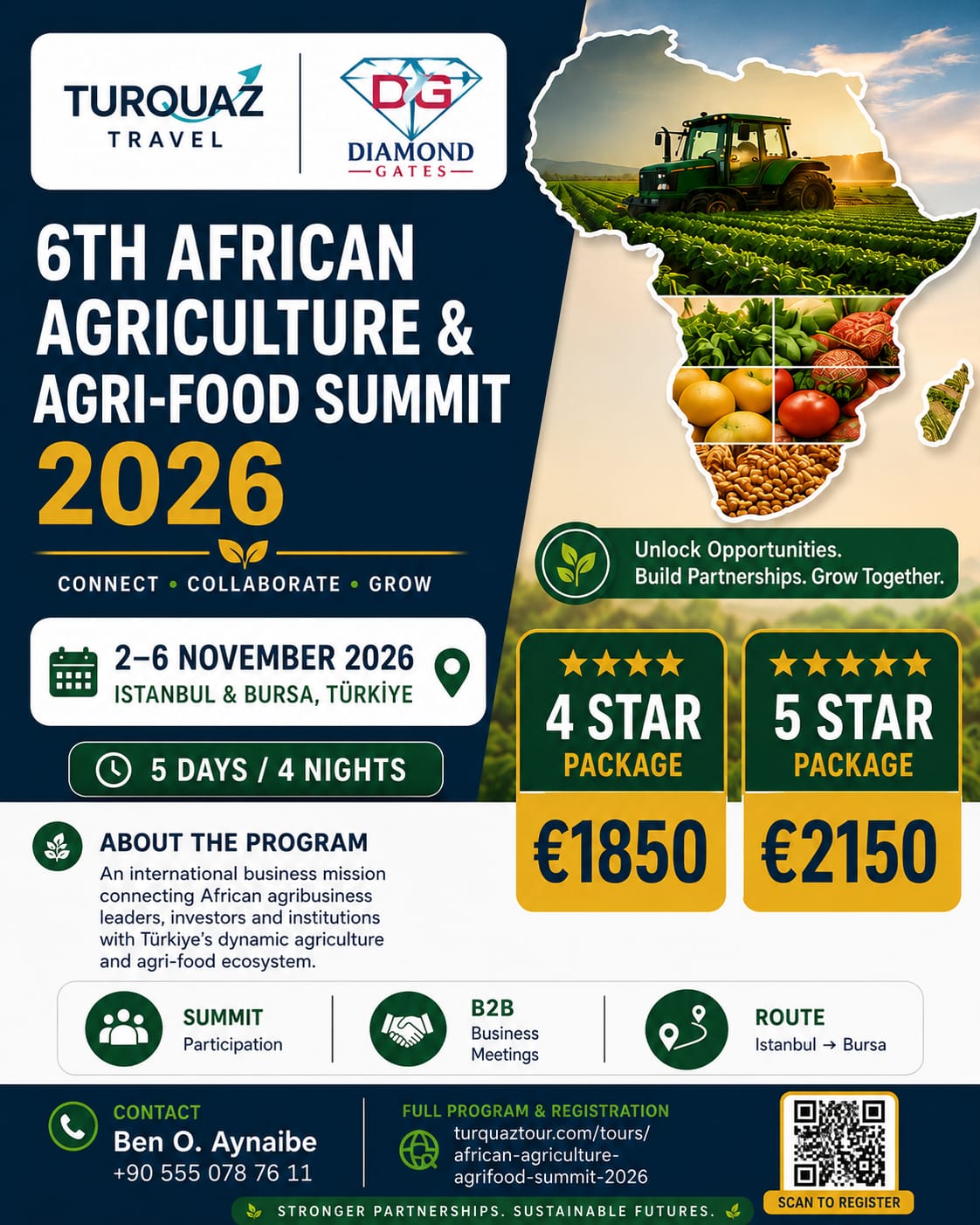 6th African Agriculture & Agri-Food Summit 2026, Istanbul & Bursa
