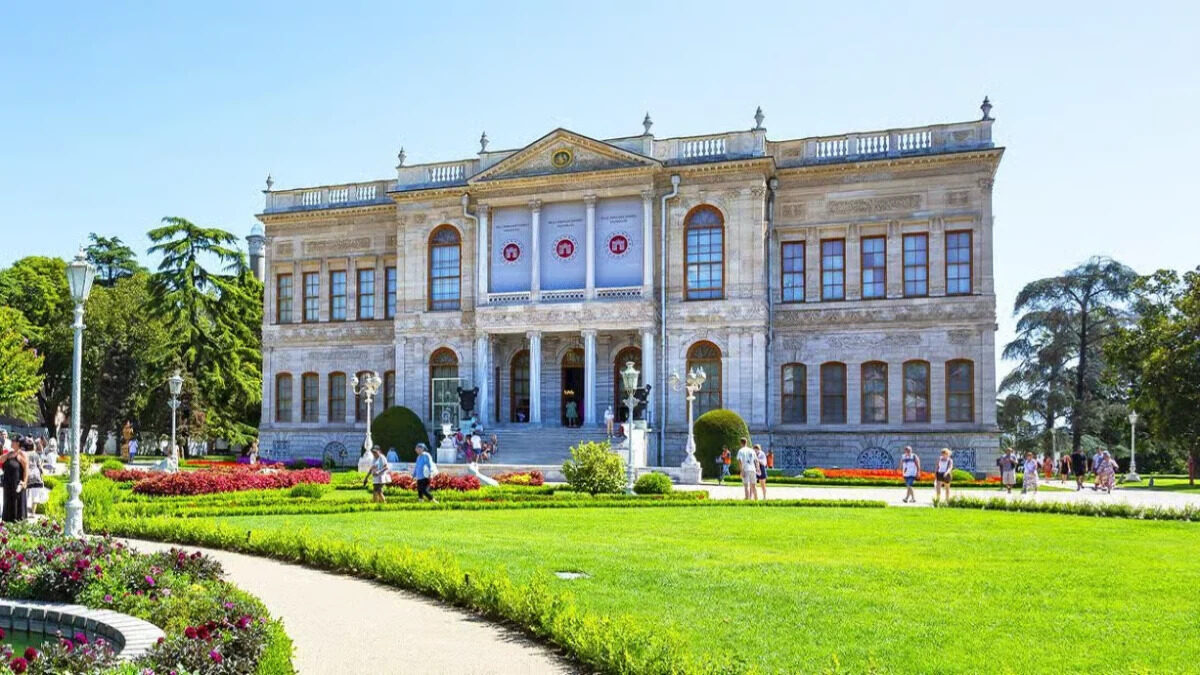 Dolmabahçe Palace on the European shore of the Bosphorus in Istanbul