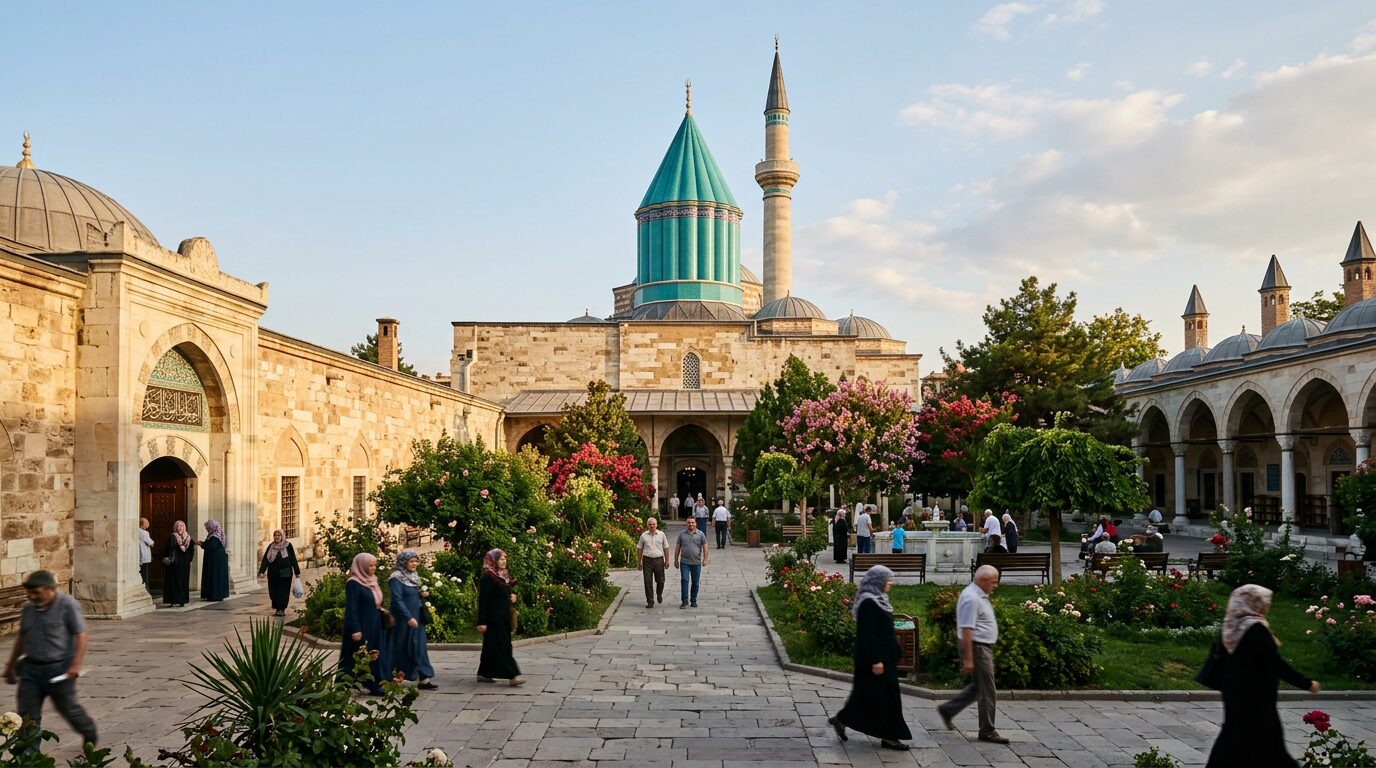 The Mevlana complex in Konya associated with the whirling dervishes