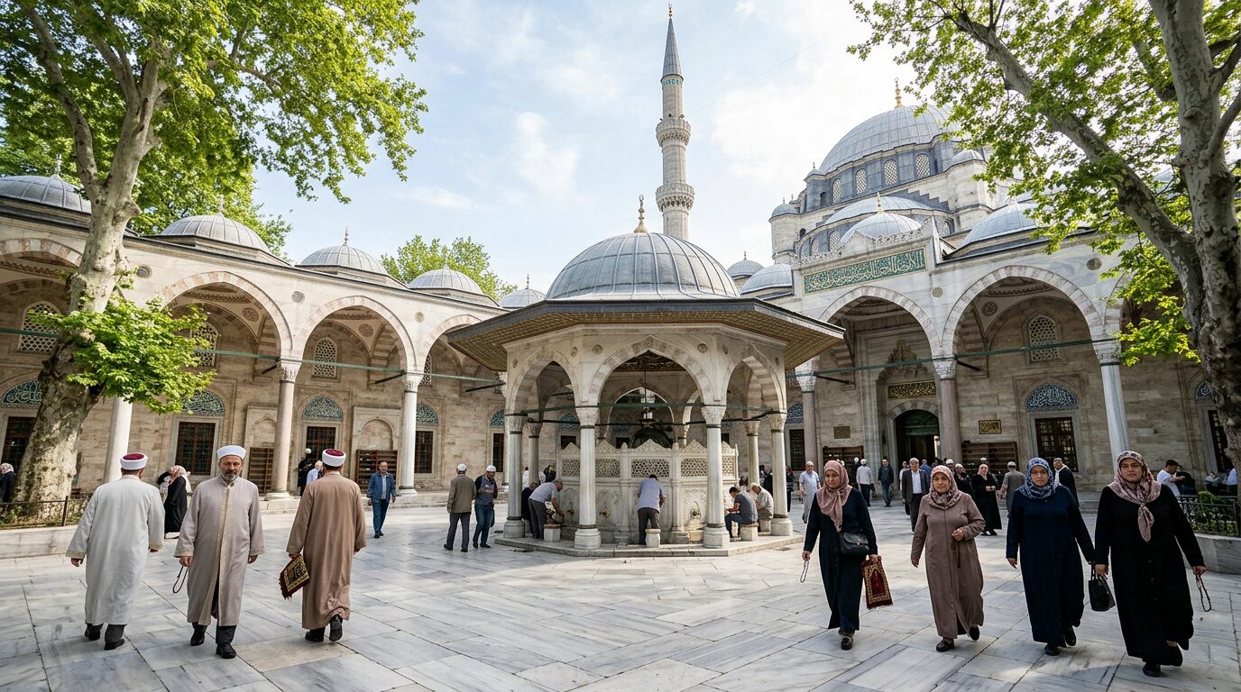 The Eyüp Sultan Mosque complex in Istanbul, resting place of a companion of the Prophet
