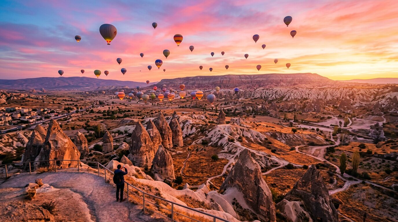 A scenic Turkish landscape that international students explore between semesters