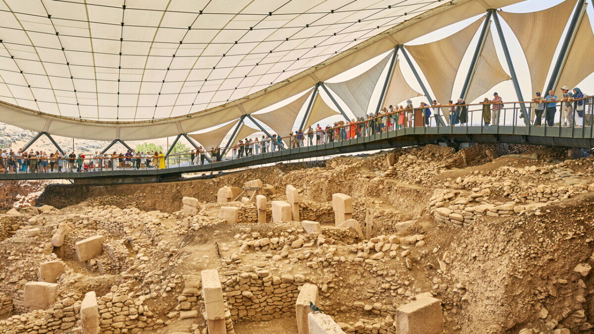 Göbeklitepe archaeological site, the oldest known temple in the world, in southeastern Türkiye